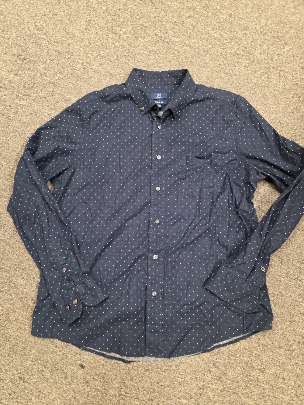 George brand navy dotted shirt